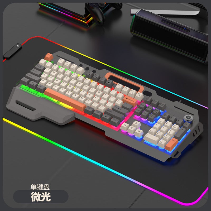 Xuanyin Fox K90 Real Mechanical Touch Metal Keyboard And Mouse Suit Internet Bar E-Sports Game Computer Wired - Image 1
